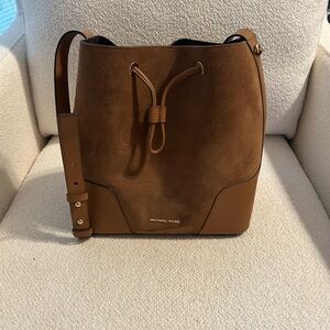 Michael Kors Tan Suede Shoulder Bag